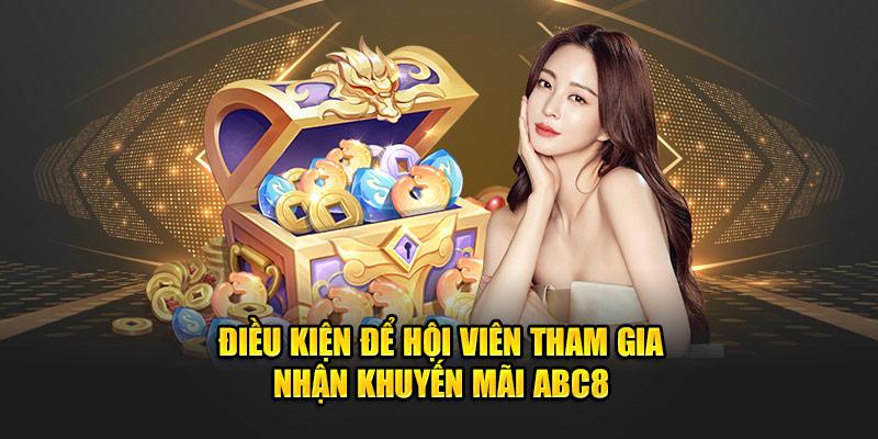 Điều kiện áp dụng đối với từng sự kiện ưu đãi tại hệ thống ABC8 